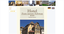 Desktop Screenshot of hotel-zum-neuen-schwan.de